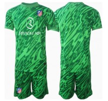 Atletico Madrid Bramkarskie Koszulka Wyjazdowa dzieci 2024-25 Krótki Rękaw (+ krótkie spodenki)